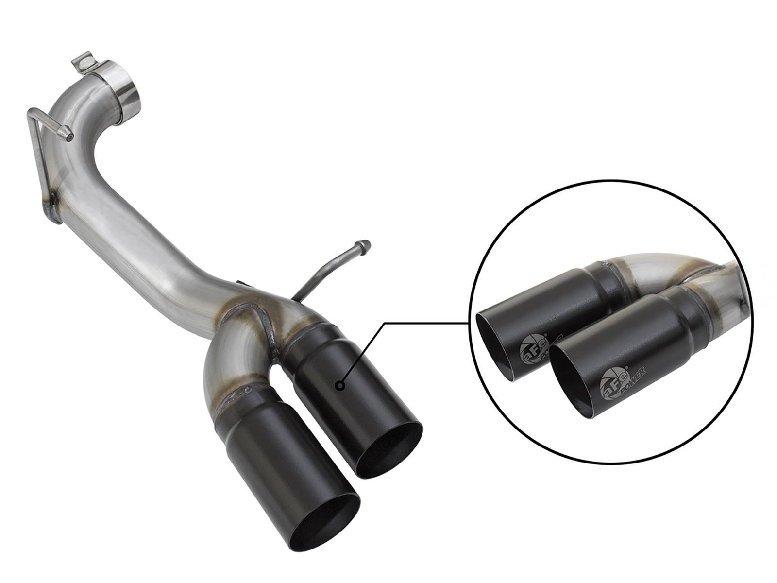 aFe Rebel DPF-Back 409 SS Exhaust System w/Dual Black Tips 18-19 Ford F-150 V6 3.0L (td) thumbnail 2