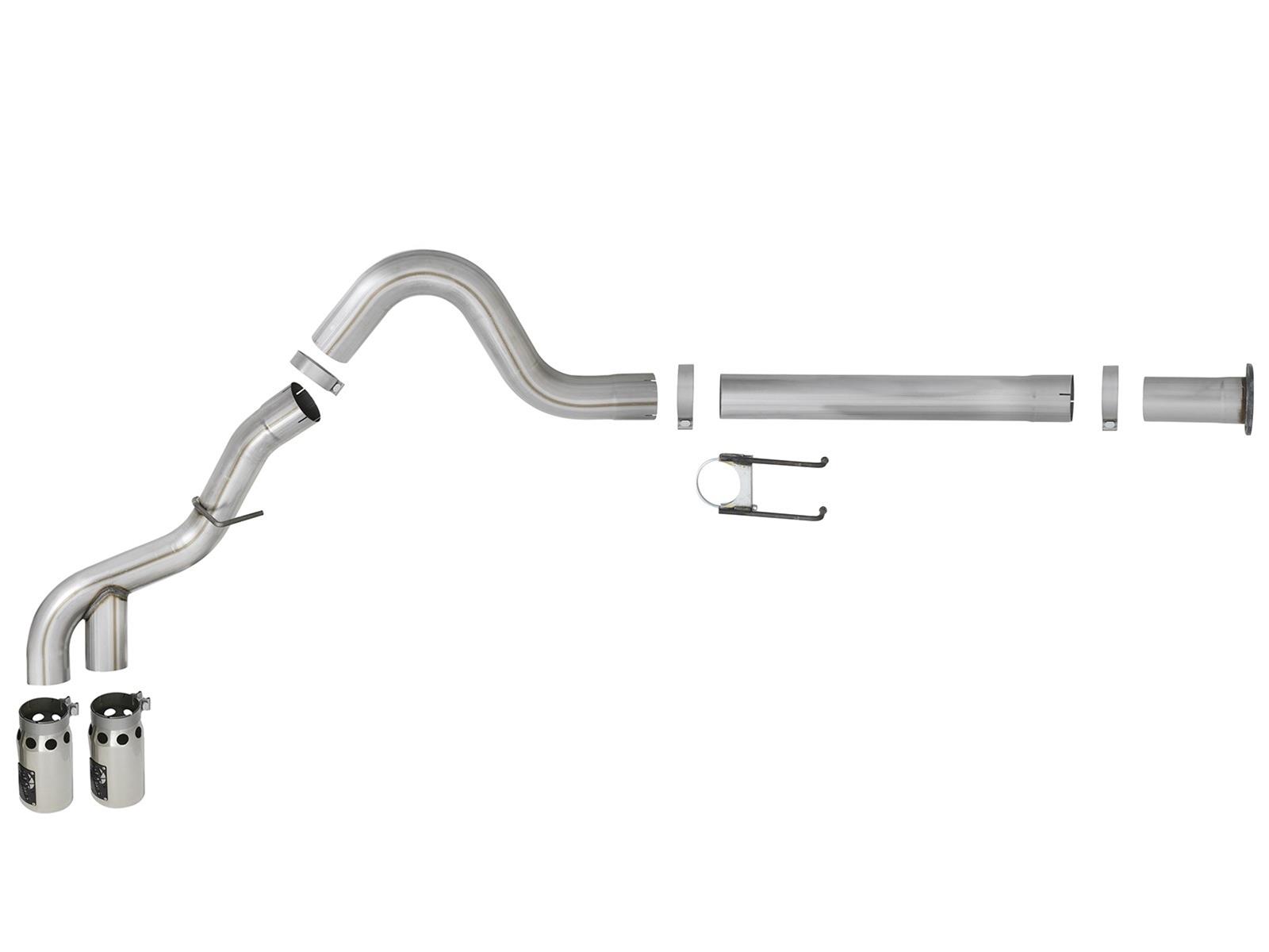 aFe Power 11-14 Ford F250/F350 6.7L Diesel Rebel XD 4in 409 SS DPF-Back Exhaust System - Pol Tips thumbnail 5