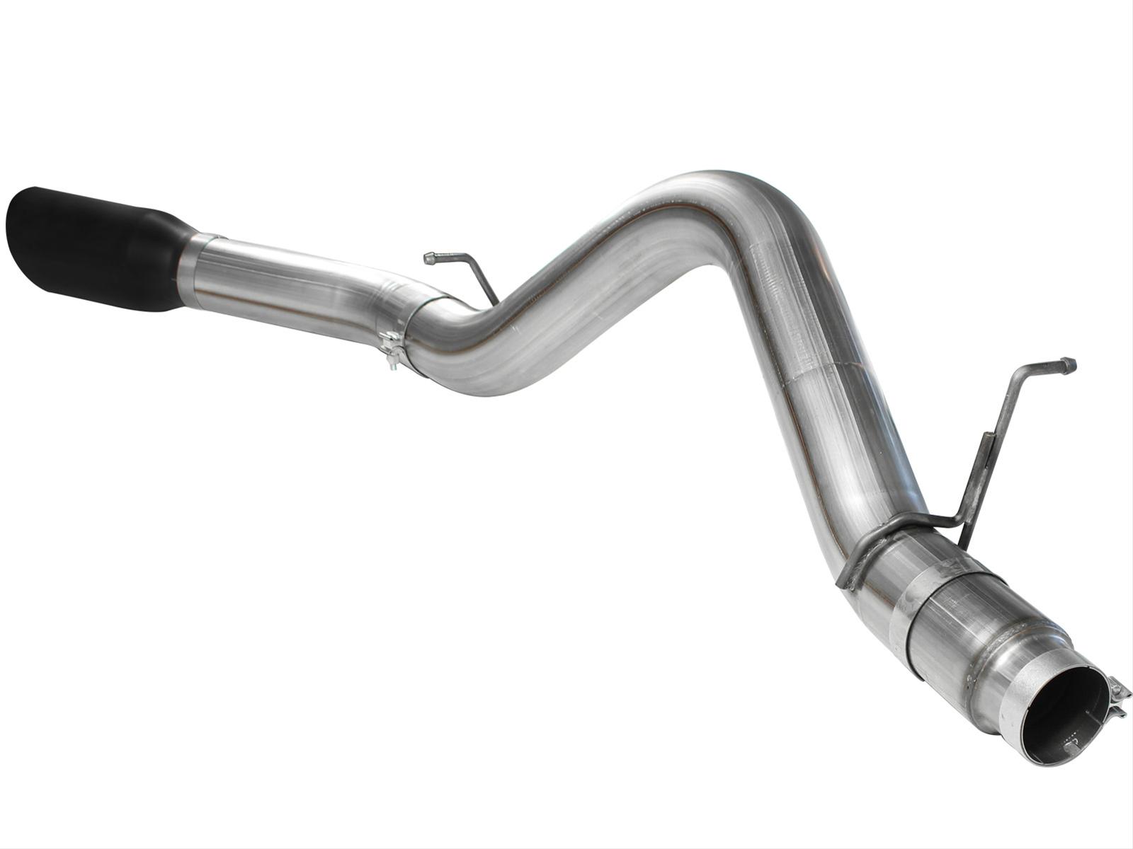 aFe MACH Force XP Exhaust 5in DPF-Back SS 11-13 GM Diesel Trucks V8-6.6L (td) (LML) (Blk Tip) thumbnail 2
