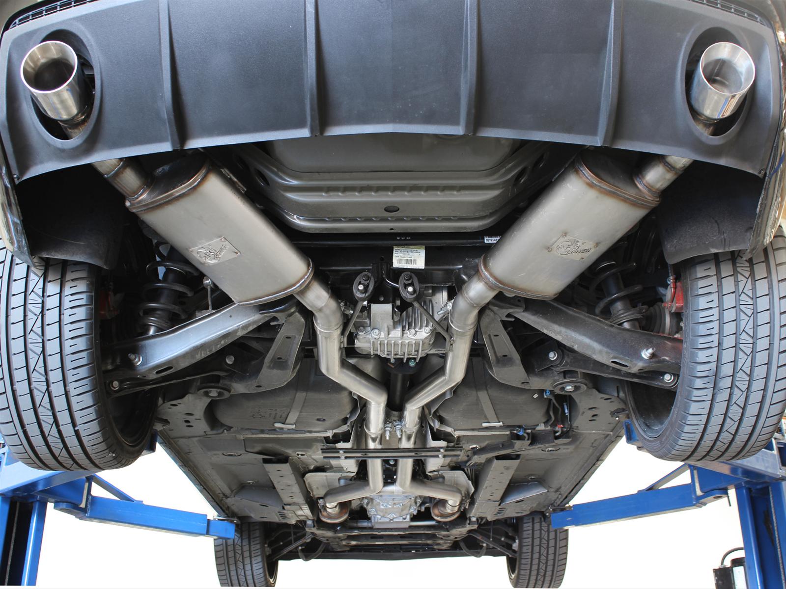 aFe MACH Force XP Exhaust 2.5in Stainless Steel CB/10-13 Chevy Camaro V6-3.6L (td) (polished tip)