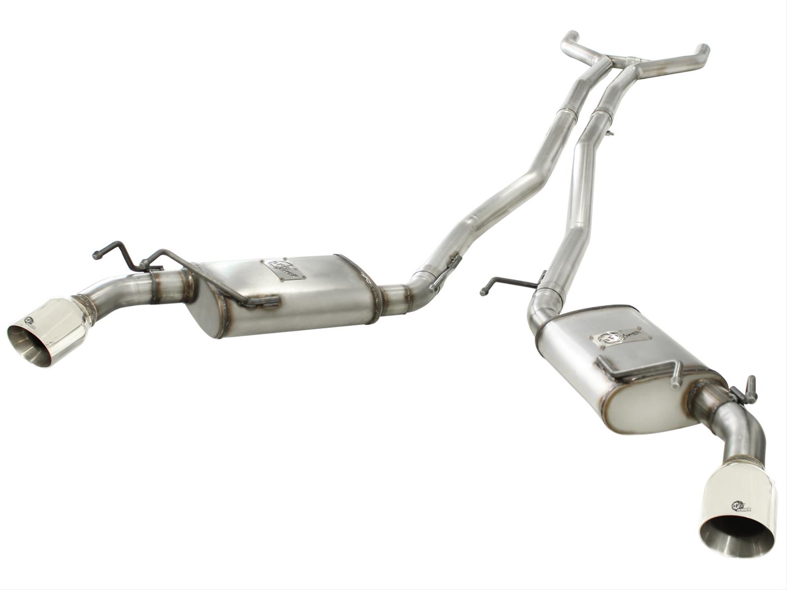 aFe MACH Force XP Exhaust 2.5in Stainless Steel CB/10-13 Chevy Camaro V6-3.6L (td) (polished tip) thumbnail 4