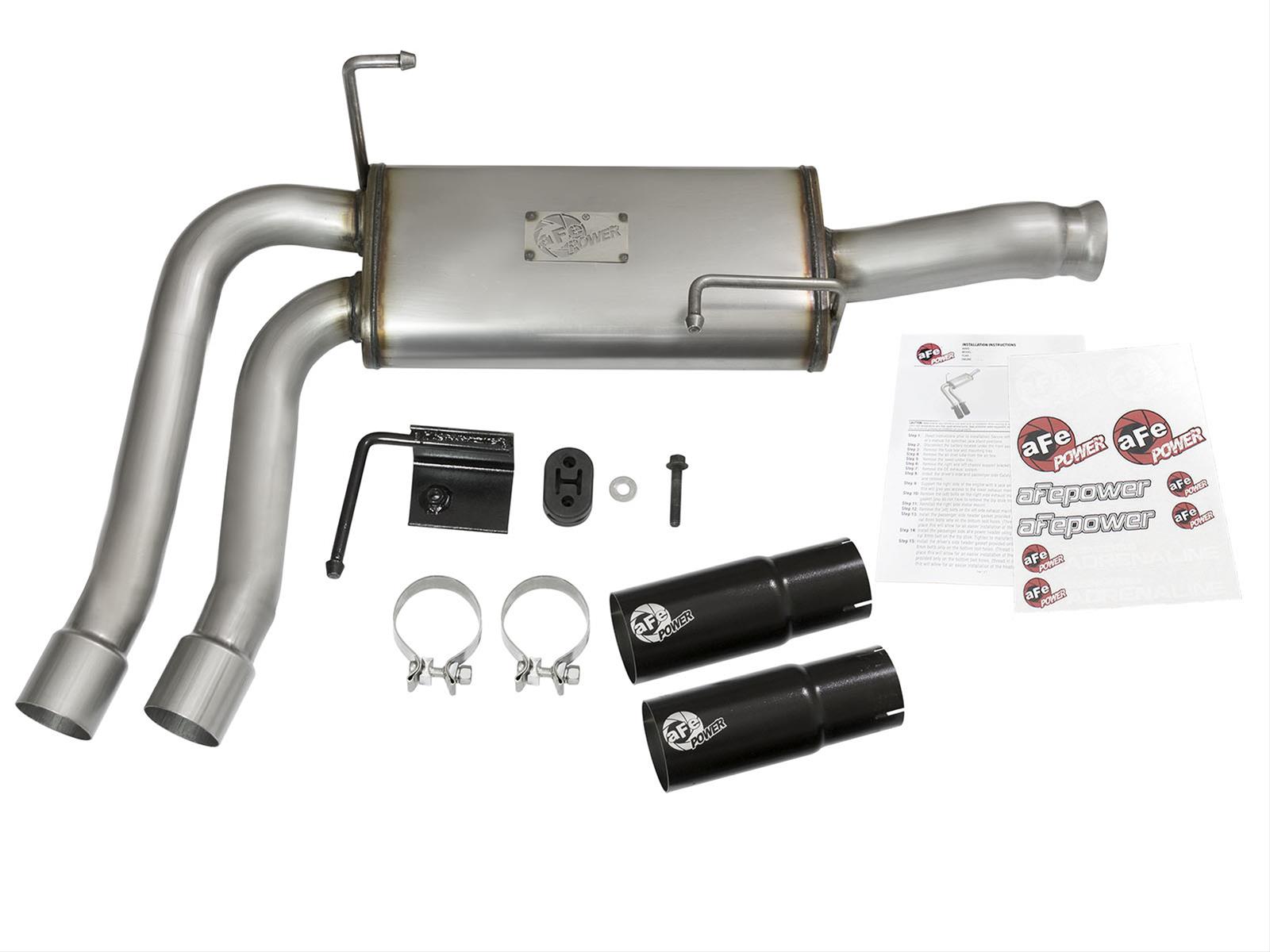 aFe Rebel Series CB Middle-Side Exit SS Exhaust w/ Black Tips 09-16 GM Silverado/Sierra V6/V8 thumbnail 4