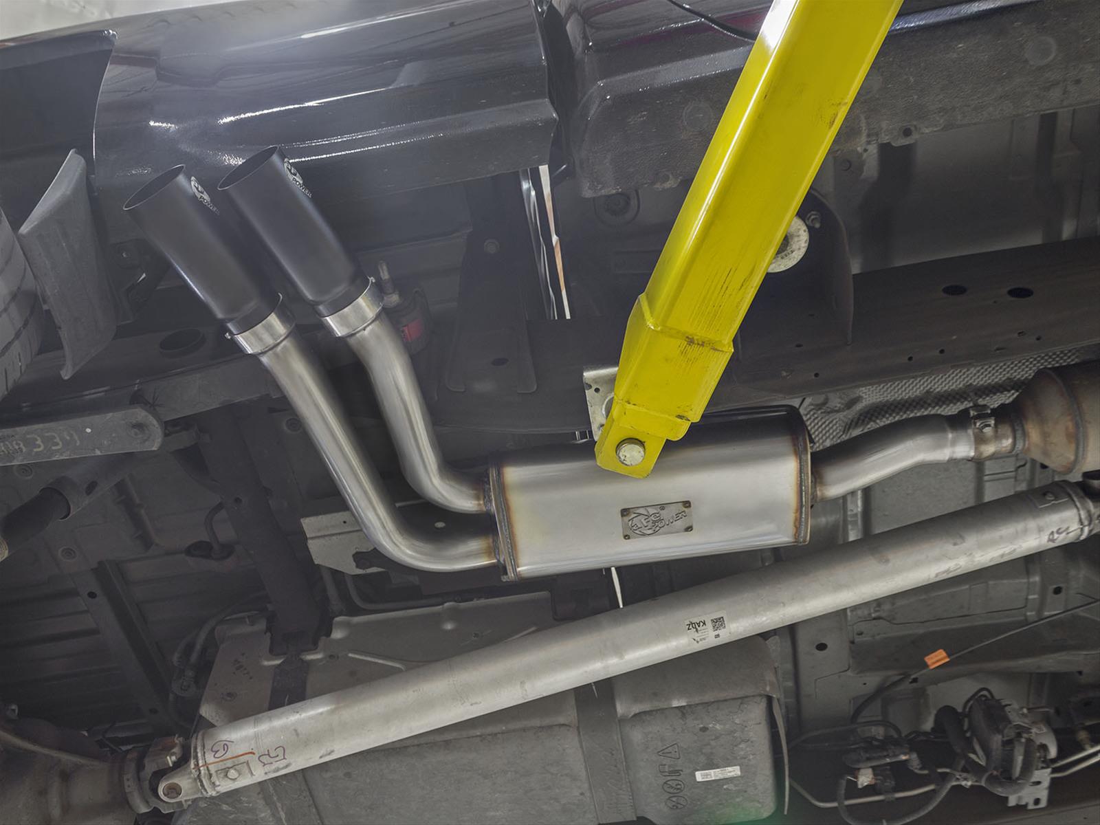 aFe Rebel Series CB Middle-Side Exit SS Exhaust w/ Black Tips 09-16 GM Silverado/Sierra V6/V8 thumbnail 2