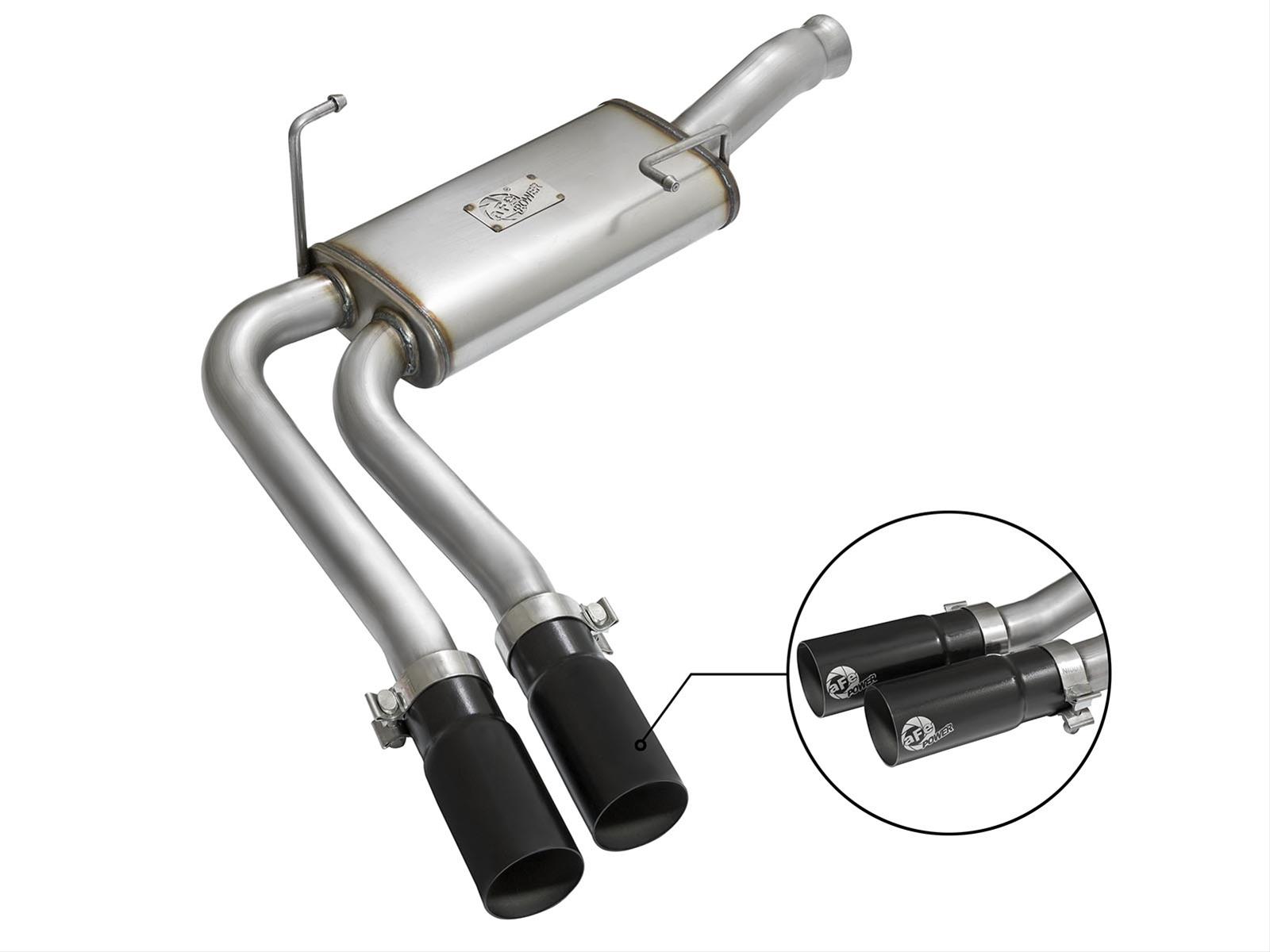 aFe Rebel Series CB Middle-Side Exit SS Exhaust w/ Black Tips 09-16 GM Silverado/Sierra V6/V8 thumbnail 6