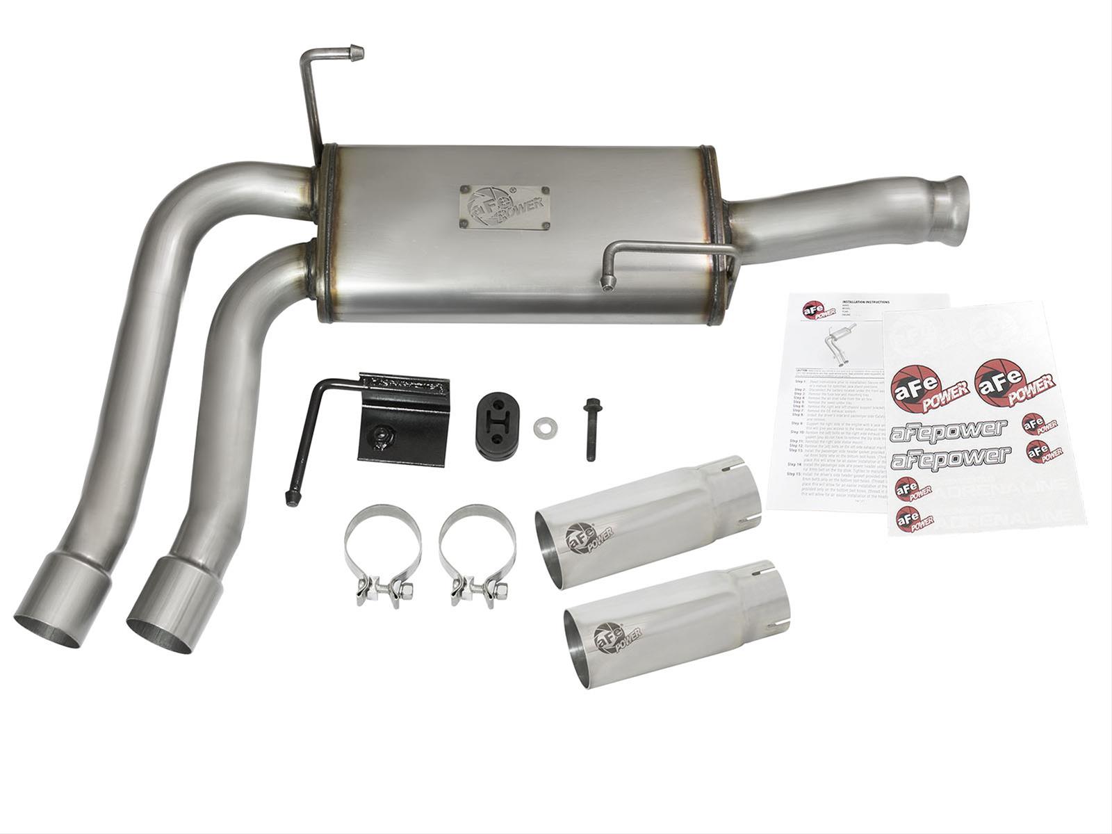 aFe Rebel Series CB Middle-Side Exit SS Exhaust w/ Polished Tips 09-16 GM Silverado/Sierra V6/V8 thumbnail 4