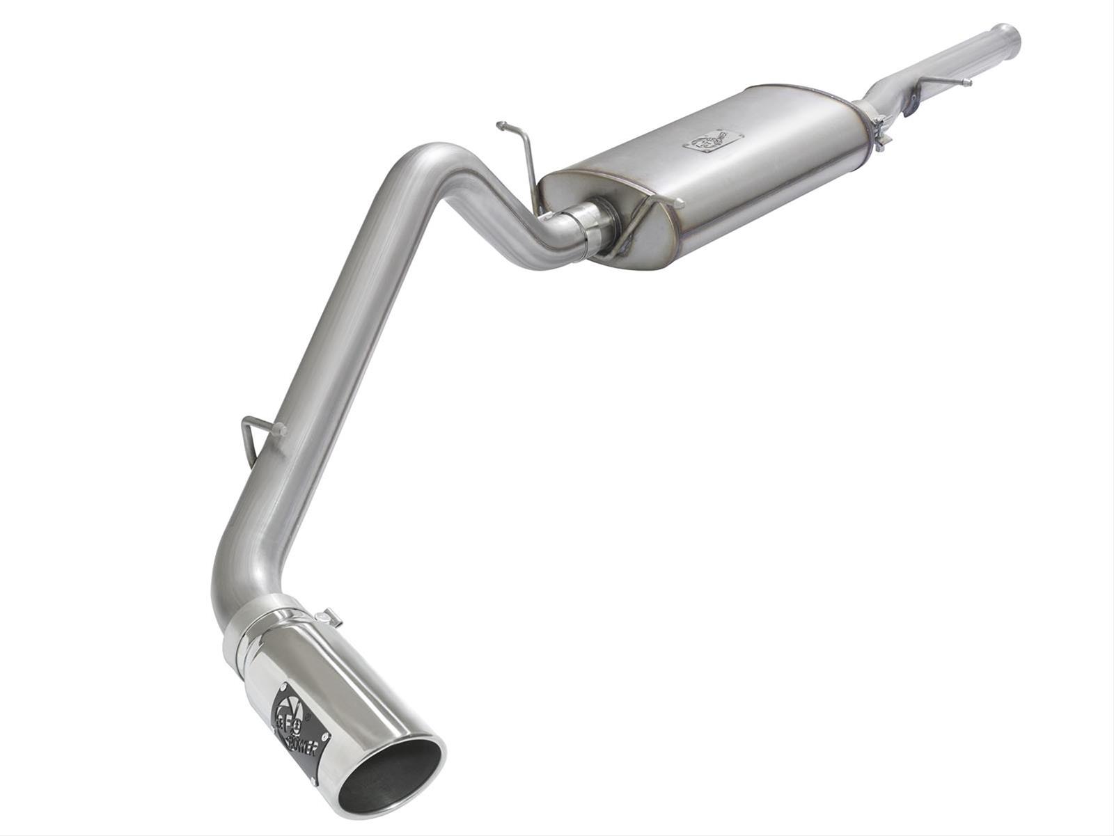 aFe MACH Force XP Exhausts Cat-Back Polished Tips 09-17 GM Silverado 1500 4.3/5.3L RegCab SB/LB