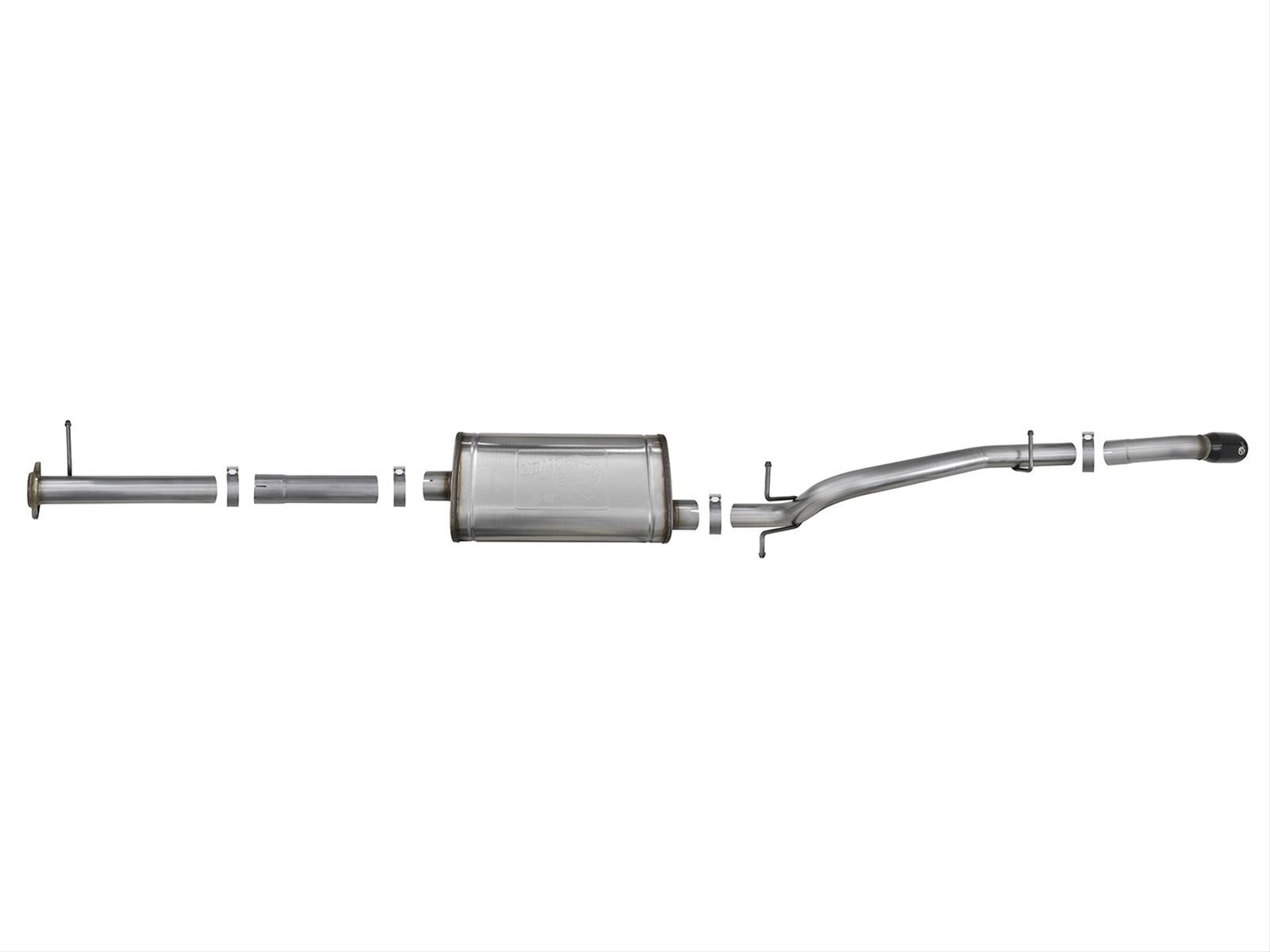AFe Power 49-43114-B Apollo GT Series Exhaust System - Single Side Exit, 3" Stainless Steel, Aggressive Sound - View #10