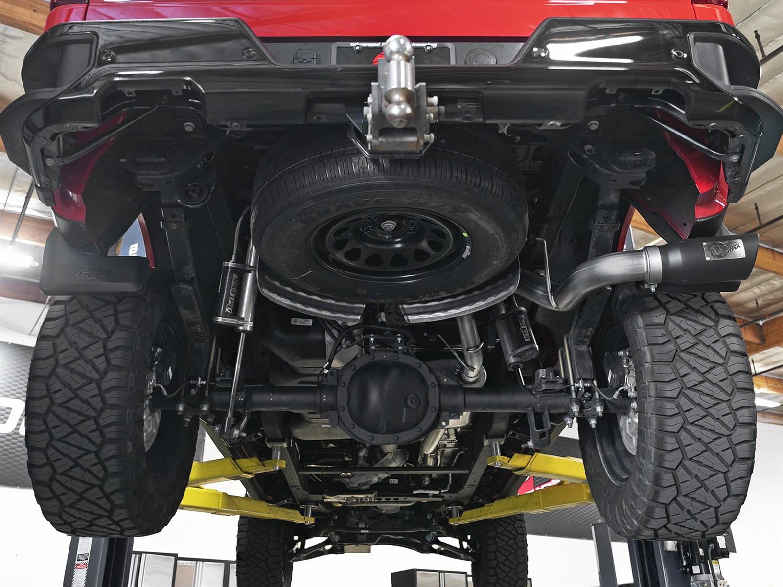 aFe Apollo GT Series 2019 GM Silverado/Sierra 1500 4.3L/5.3L 409 SS CatBack Exhaust System w/Blk Tip thumbnail 2