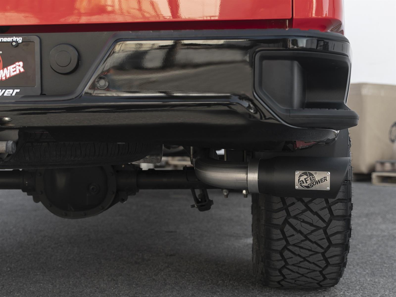 aFe Apollo GT Series 2019 GM Silverado/Sierra 1500 4.3L/5.3L 409 SS CatBack Exhaust System w/Blk Tip thumbnail 5