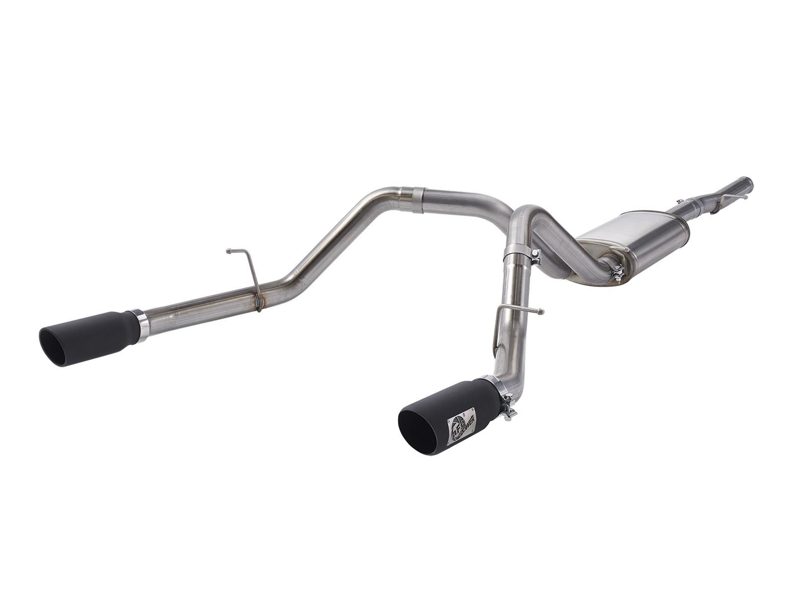 aFe Apollo GT Series 3 IN 409 SS Cat-Back Exhaust System w/ Black Tip GM Sierra 1500 09-18 thumbnail 4