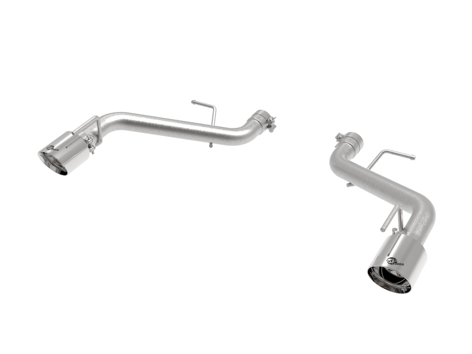 aFe POWER MACH Force-Xp 2.5in Axle-Back Exhaust System 16-20 Chevrolet Camaro SS V8 6.2L - Polished thumbnail 2