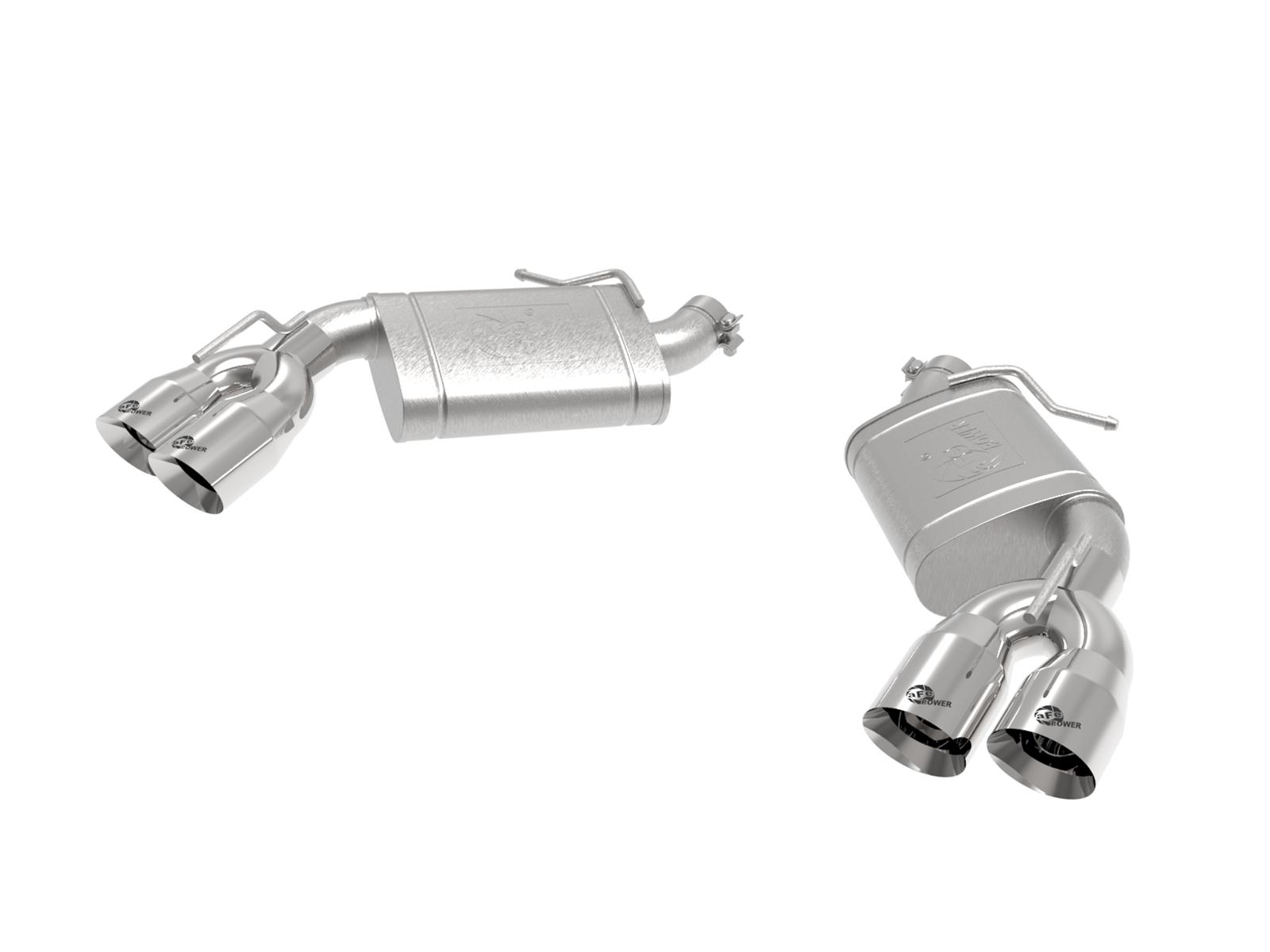 aFe POWER MACH Force-Xp 3in Axle-Back 16-21 Chevrolet Camaro SS V8 6.2L w/Mufflers - Polished thumbnail 4