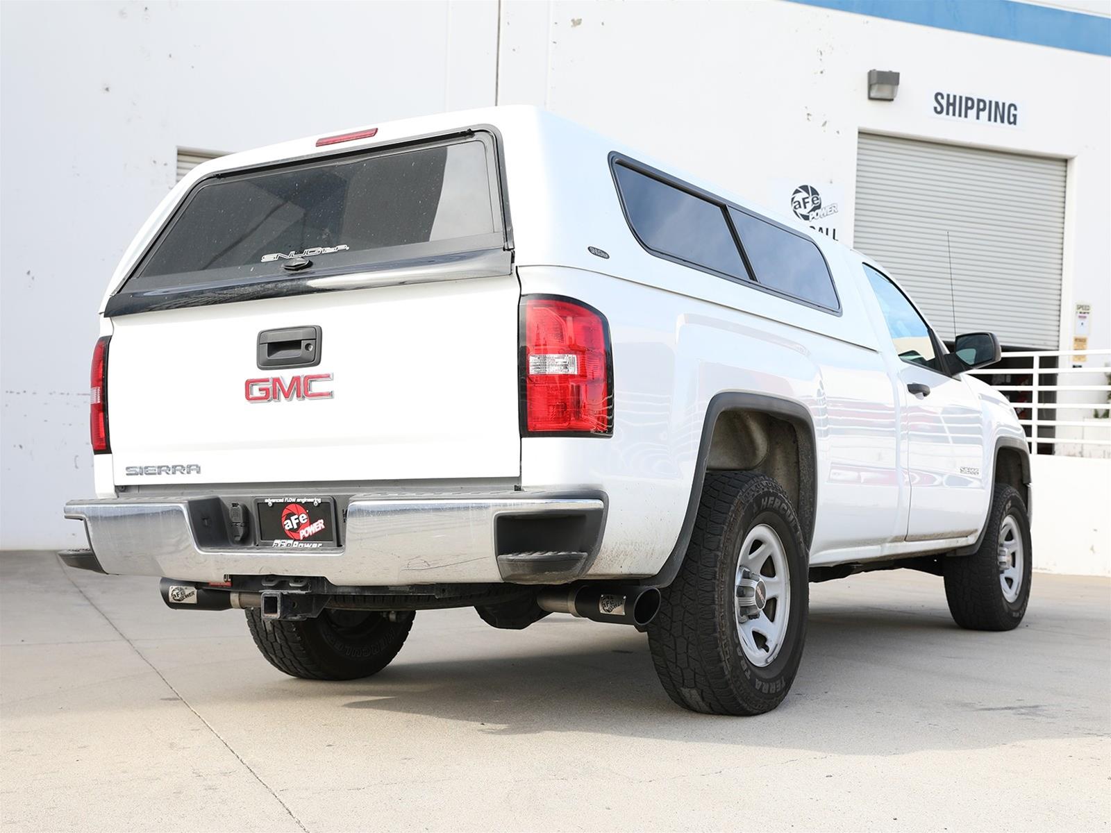 aFe Apollo GT Exhaust Systems for 2009-2018 SIERRA 1500, SILVERADO 1500 - 49-44134-B System, Series, Split Side Rear, Stainless Steel, Cat-Back, Dual Black Tips, Chevrolet, GMC, Kit thumbnail 2