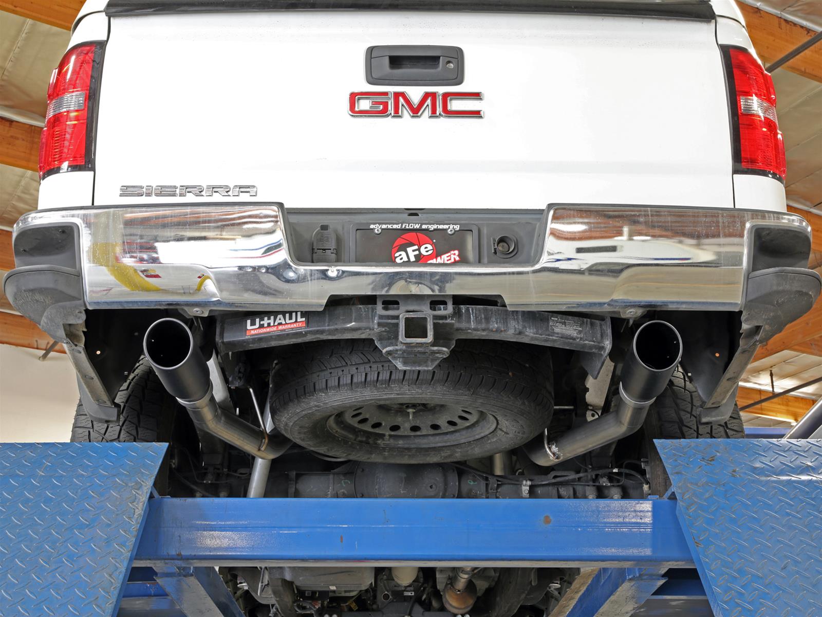 aFe Apollo GT Exhaust Systems for 2009-2018 SIERRA 1500, SILVERADO 1500 - 49-44135-B System, Series, Split Rear, Stainless Steel, Cat-Back, Dual Black Tips, Chevrolet, GMC, Kit
