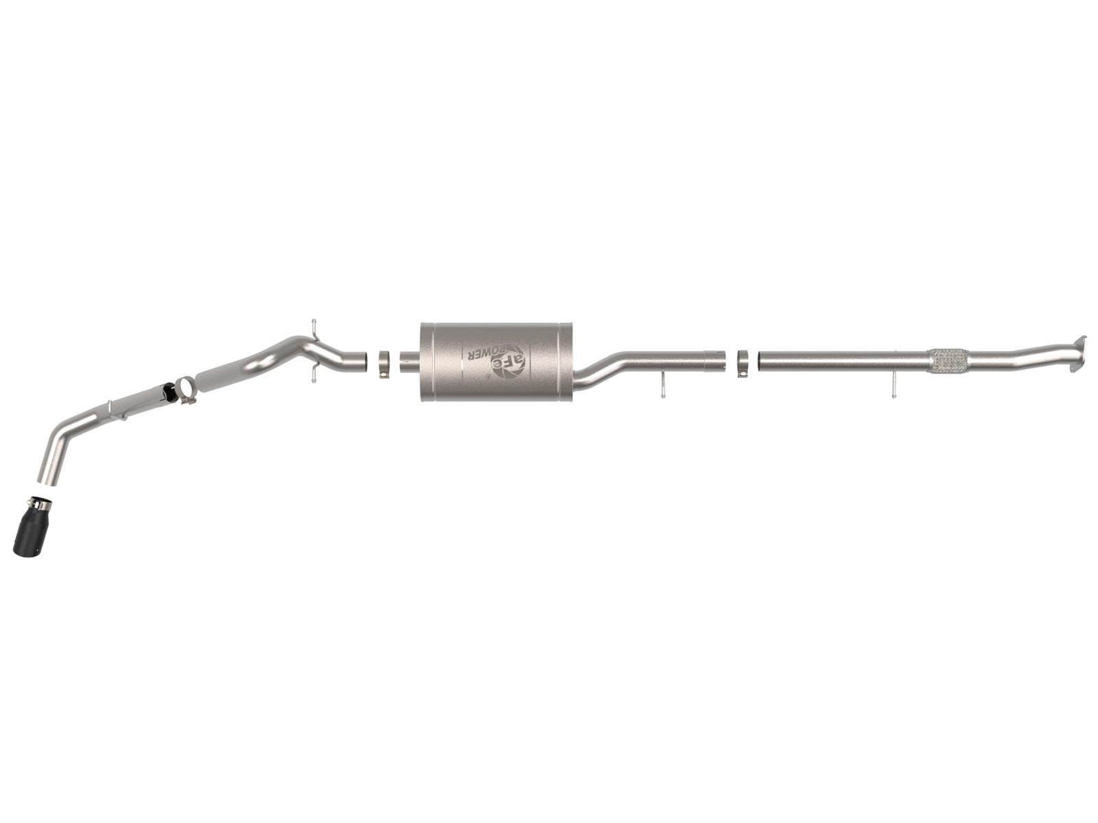 aFe Apollo GT Exhaust Systems for 2023-2025 CANYON, COLORADO - 49-44141-B Systems, Series, 3 in., 409 Stainless Steel, Cat-Back, Black Tips, Chevy, GMC, Kit thumbnail 6
