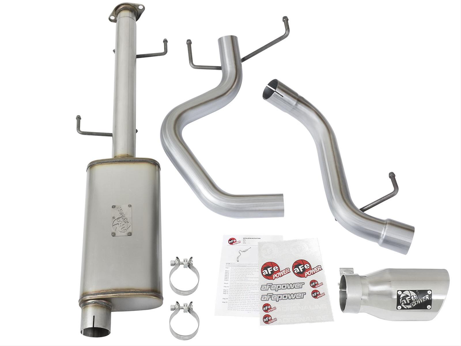 aFe MACH Force Xp 2.5in SS Cat-Back Single Side Exit Exhaust w/Polished Tips 07-14 Toyota FJ Cruiser thumbnail 2