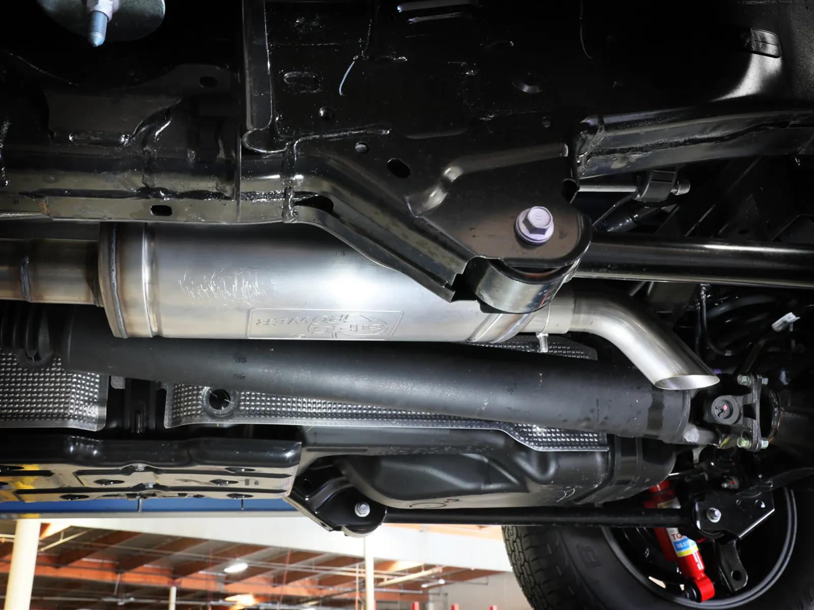 aFe 2024 Toyota Tacoma L4-2.4L ROCK BASHER 2.5in 409 Stainless Steel Cat-Back Exhaust System thumbnail 2