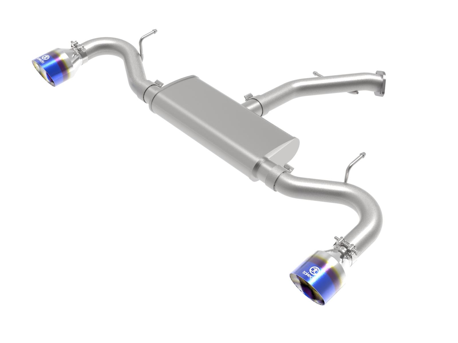 aFe Takeda 2.5in 409 SS Axle-Back Exhaust System Blue Flame 18-20 Hyundai Elantra GT L4-1.6L(t) thumbnail 5