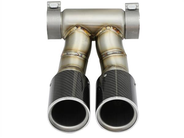 aFe Power 13-14 Porsche Cayman S / Boxster S Carbon Fiber Exhaust Tip Upgrade thumbnail 7