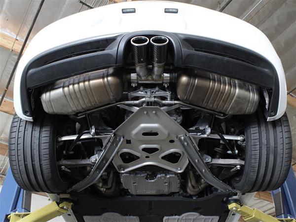 aFe Power 13-14 Porsche Cayman S / Boxster S Carbon Fiber Exhaust Tip Upgrade thumbnail 2