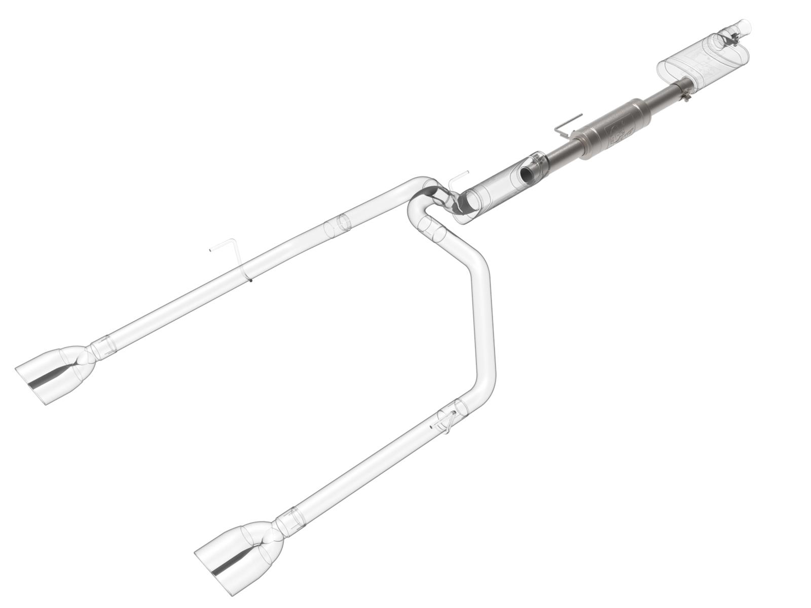 aFe Vulcan Series 3in T304 Stainless Steel Muffler Upgrade Pipe (Use w/ PN 49-48083-B/P) thumbnail 2
