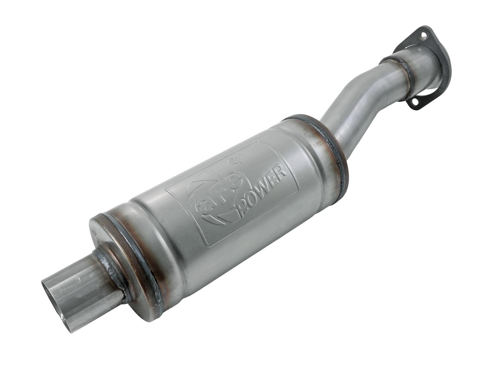 aFe Apollo GT 3 Inch Resonator 49C43131 Resonators, GT, Stainless Steel, Natural, 3.00 in. Center Inlet/Outlet, Ford, Each thumbnail 2