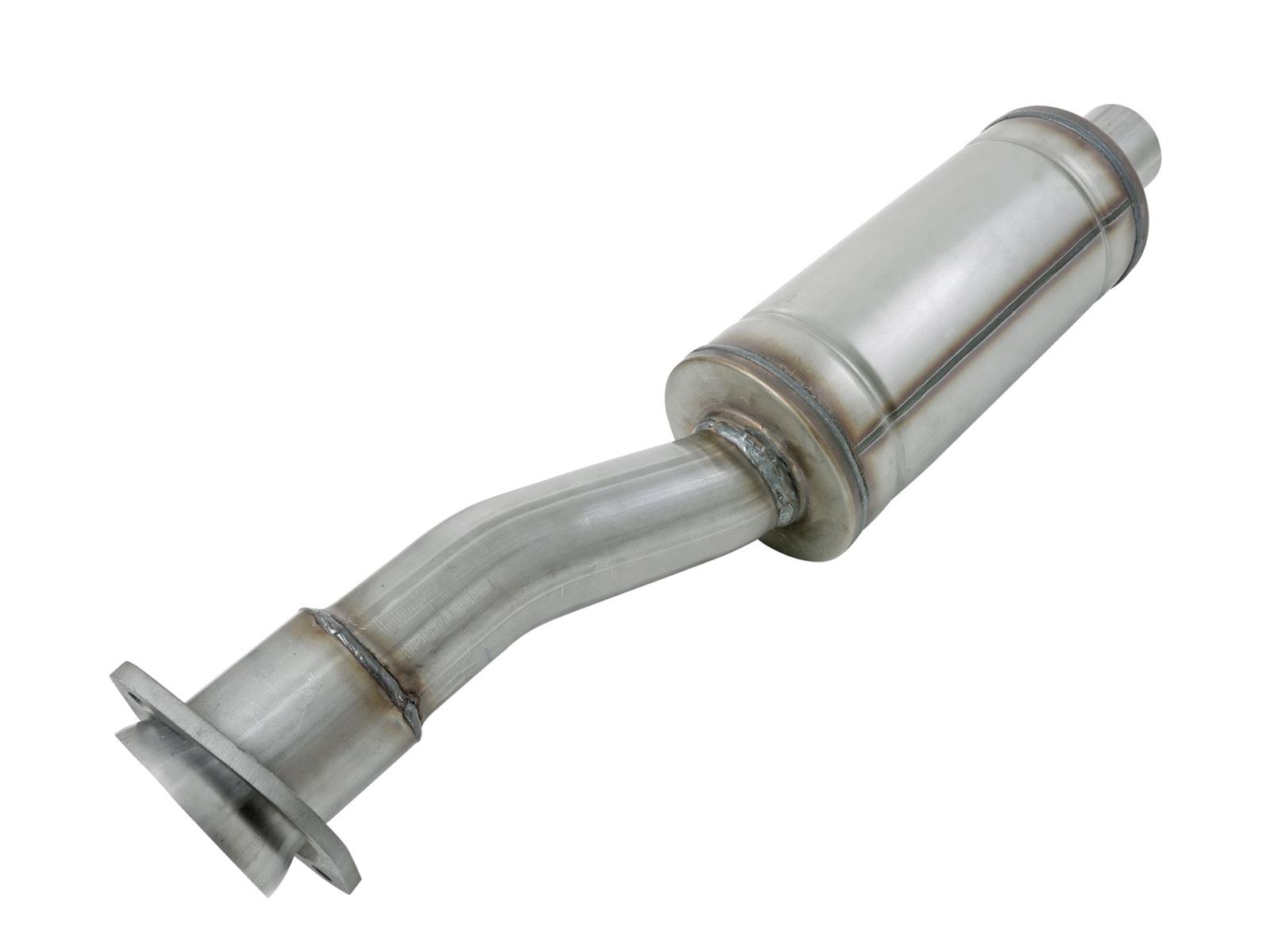 aFe Apollo GT 3 Inch Resonator 49C43131 Resonators, GT, Stainless Steel, Natural, 3.00 in. Center Inlet/Outlet, Ford, Each thumbnail 3