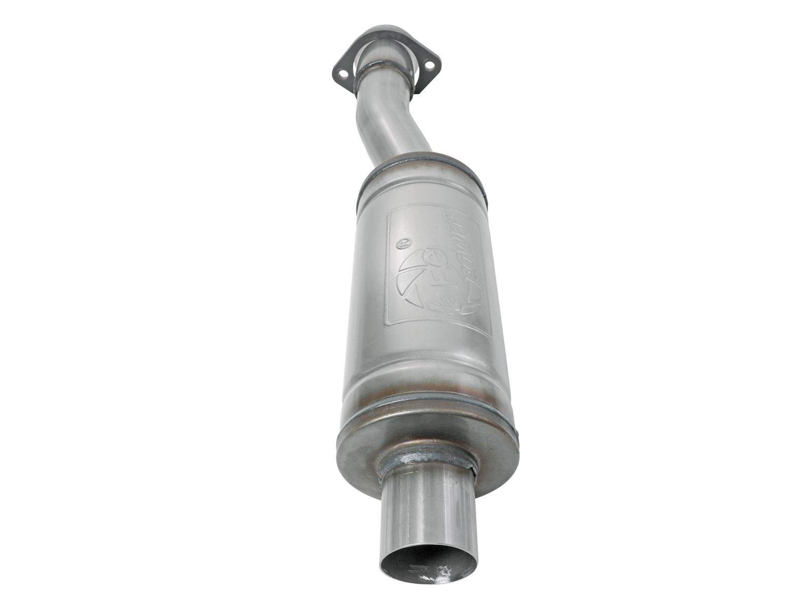 aFe Apollo GT 3 Inch Resonator 49C43131 Resonators, GT, Stainless Steel, Natural, 3.00 in. Center Inlet/Outlet, Ford, Each thumbnail 4