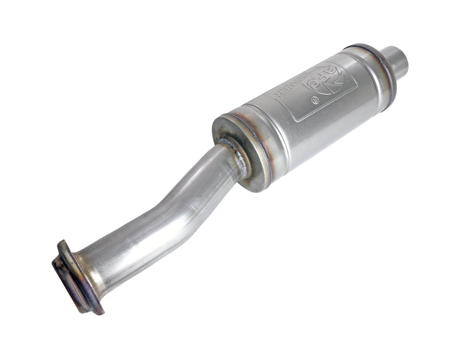 aFe Apollo GT 3 Inch Resonator 49C43132 Resonators, GT, Stainless Steel, Natural, 3.00 in. Center Inlet/Outlet, Ford, Each thumbnail 3