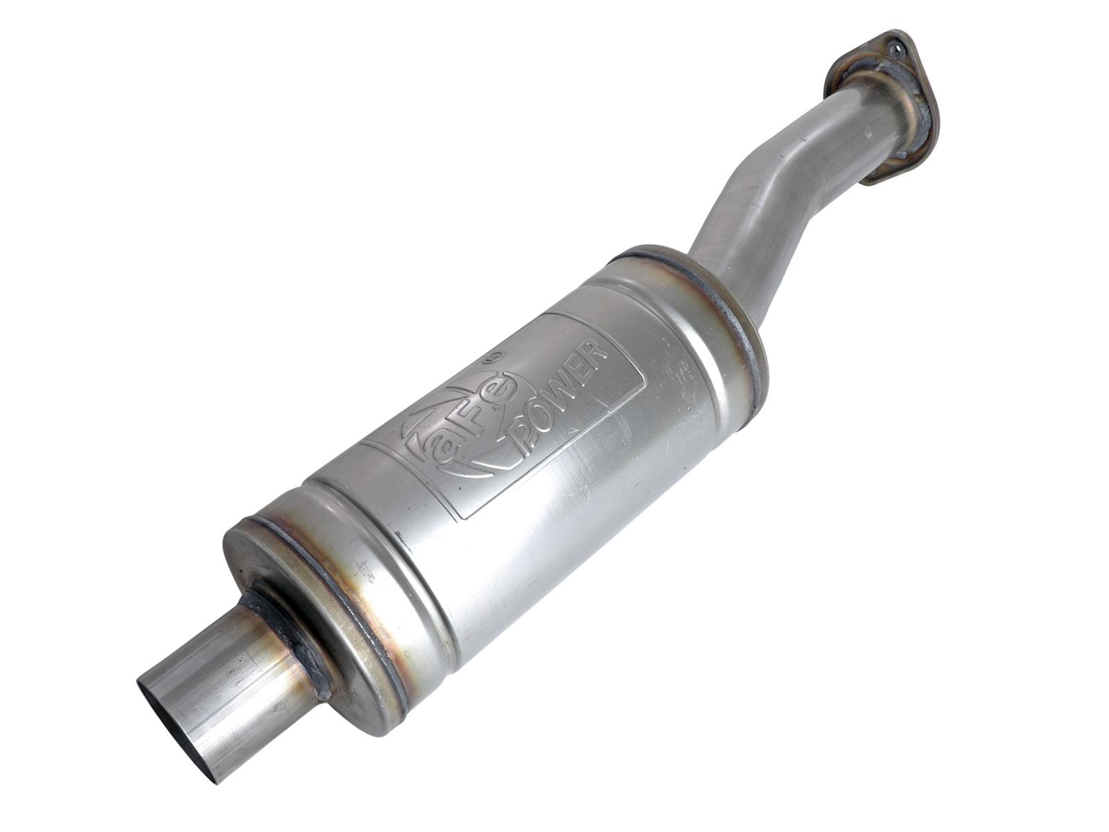 aFe Apollo GT 3 Inch Resonator 49C43132 Resonators, GT, Stainless Steel, Natural, 3.00 in. Center Inlet/Outlet, Ford, Each thumbnail 2