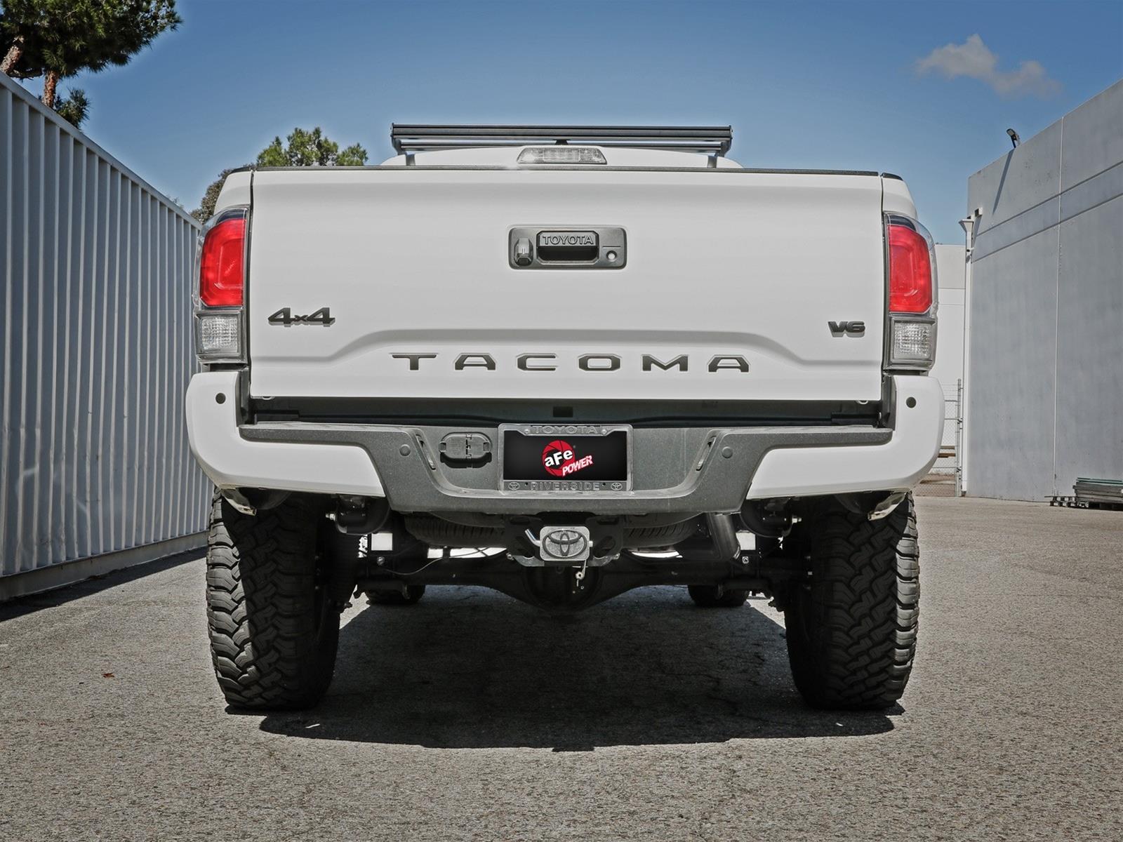 aFe Mach Force XP Tailpipes for 2016-2023 TACOMA - 49C46065 Exhaust, Tailpipes, 304 Stainless Steel, Natural, 2.500 in. Diameter, Slant Cut, Toyota, Tacoma, Kit thumbnail 3