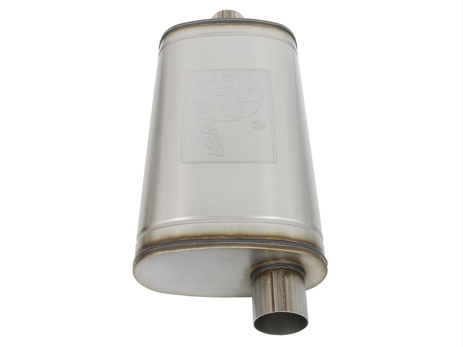 aFe MACH Force XP SS Muffler 3in Center Inlet / 3in Offset Outlet 22in L x 11n W x 6in H Body thumbnail 2