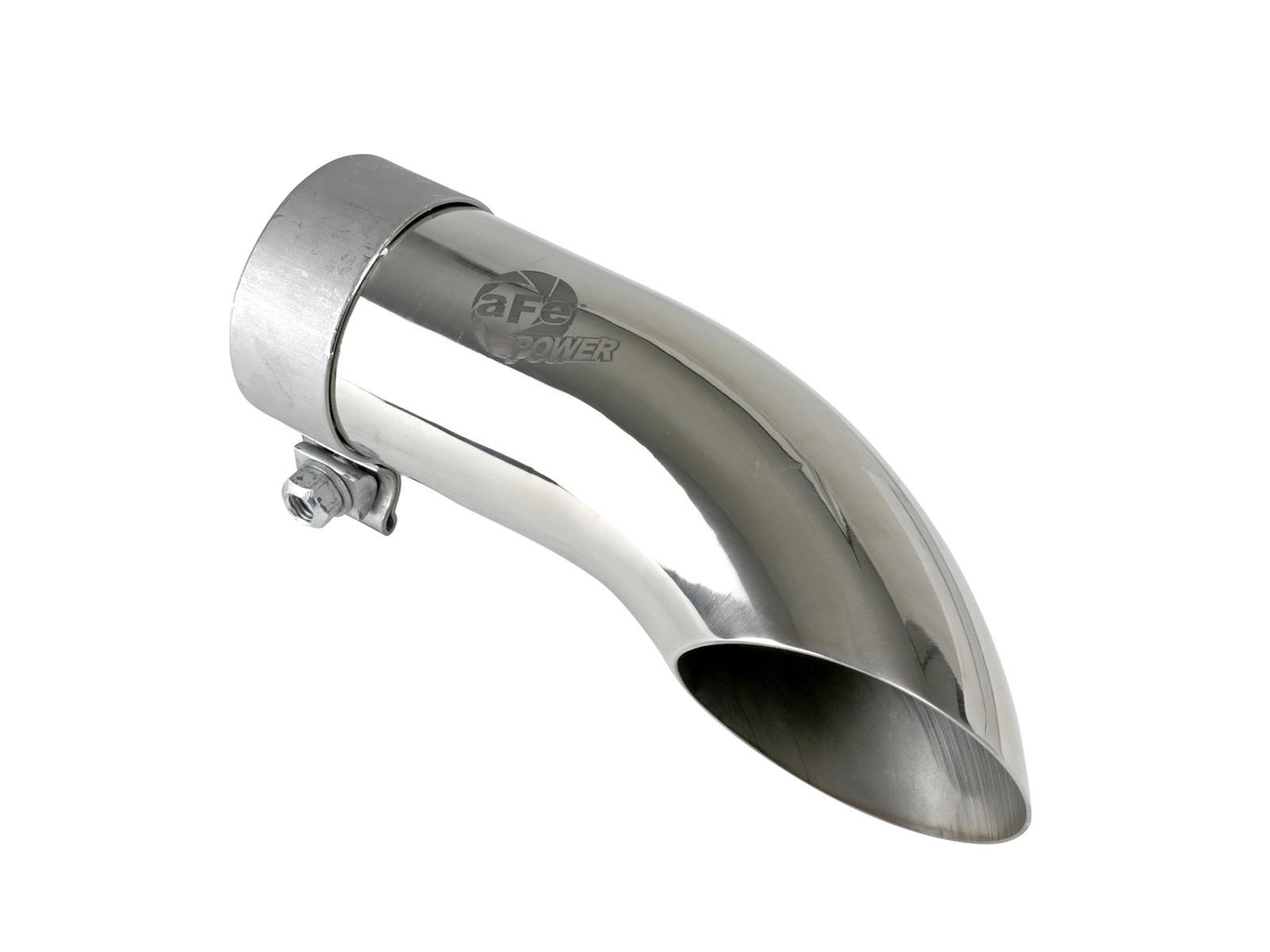 aFe MACH Force-Xp 304 SS Clamp-On Polished Exhaust Tip | 3in x 4in x 12in (49-92043-P)