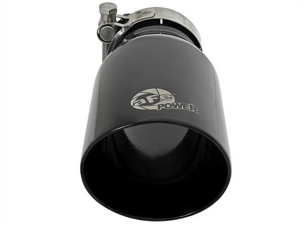 aFe MACH Force-Xp Universal 409 SS Single-Wall Clamp-On Exhaust Tip - Black thumbnail 6