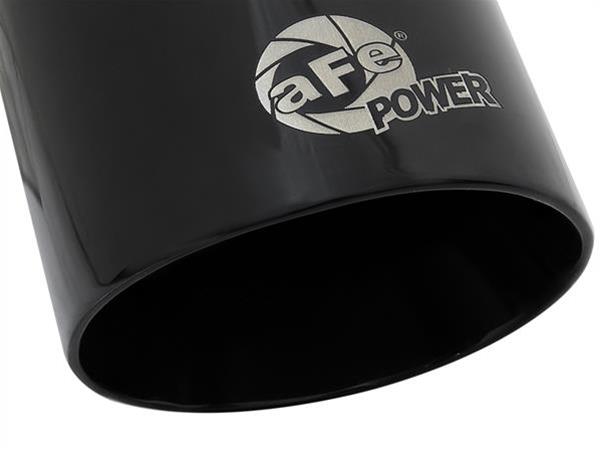 aFe MACH Force-Xp Universal 409 SS Single-Wall Clamp-On Exhaust Tip - Black thumbnail 2