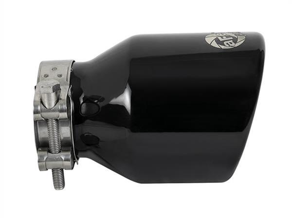 aFe MACH Force-Xp 409 SS Clamp-On Exhaust Tip 2.5in. Inlet / 4in. Outlet / 6in. L - Black thumbnail 6