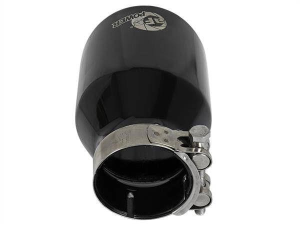 aFe MACH Force-Xp 409 SS Clamp-On Exhaust Tip 2.5in. Inlet / 4in. Outlet / 6in. L - Black thumbnail 5