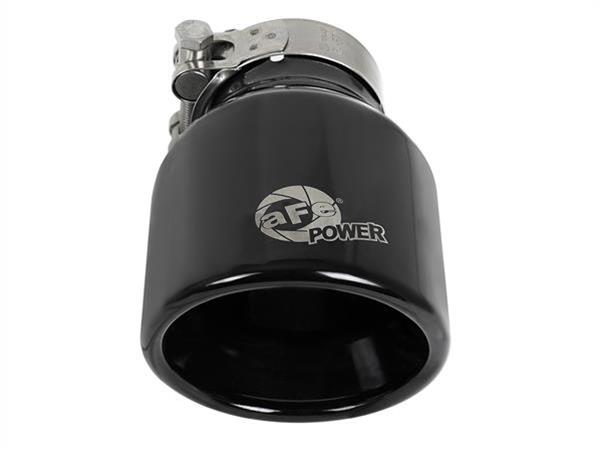 aFe MACH Force-Xp 409 SS Clamp-On Exhaust Tip 2.5in. Inlet / 4in. Outlet / 6in. L - Black thumbnail 4