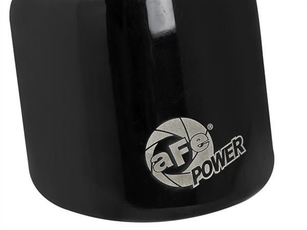 aFe MACH Force-Xp 409 SS Clamp-On Exhaust Tip 2.5in. Inlet / 4in. Outlet / 6in. L - Black thumbnail 3
