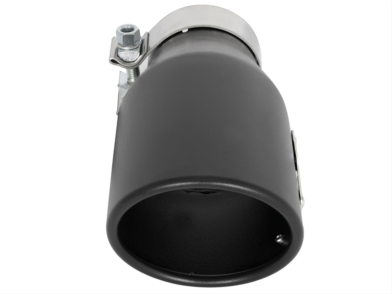 aFe MACH Force-Xp 409 SS Exhaust Tip Black (Left Side) 3in In x 4-1/2in Out x 9in L Clamp-On thumbnail 5