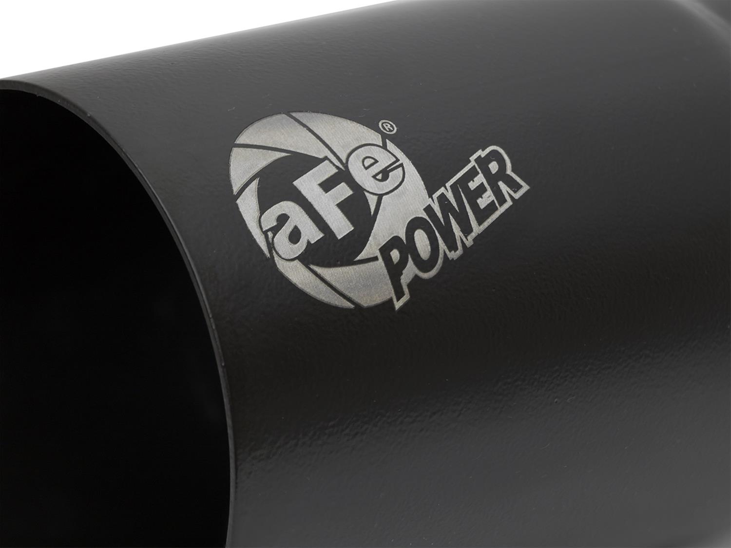 aFe Mach Force XP Round, Black 3.50 Inch Exhaust Tip 49T35404-B07 Tip, XP, Clamp-on, Stainless, Powdercoated, in. Inlet Diameter, 4.00 in. Outlet, 7.00 in. Length, Each thumbnail 2
