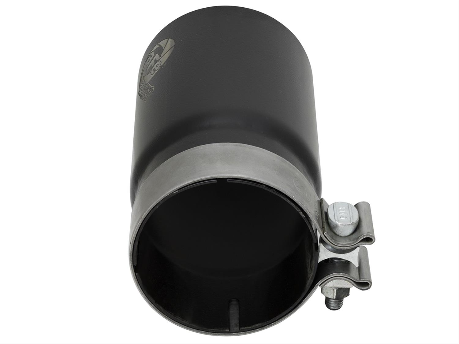 aFe Mach Force XP Round, Black 3.50 Inch Exhaust Tip 49T35404-B07 Tip, XP, Clamp-on, Stainless, Powdercoated, in. Inlet Diameter, 4.00 in. Outlet, 7.00 in. Length, Each thumbnail 5