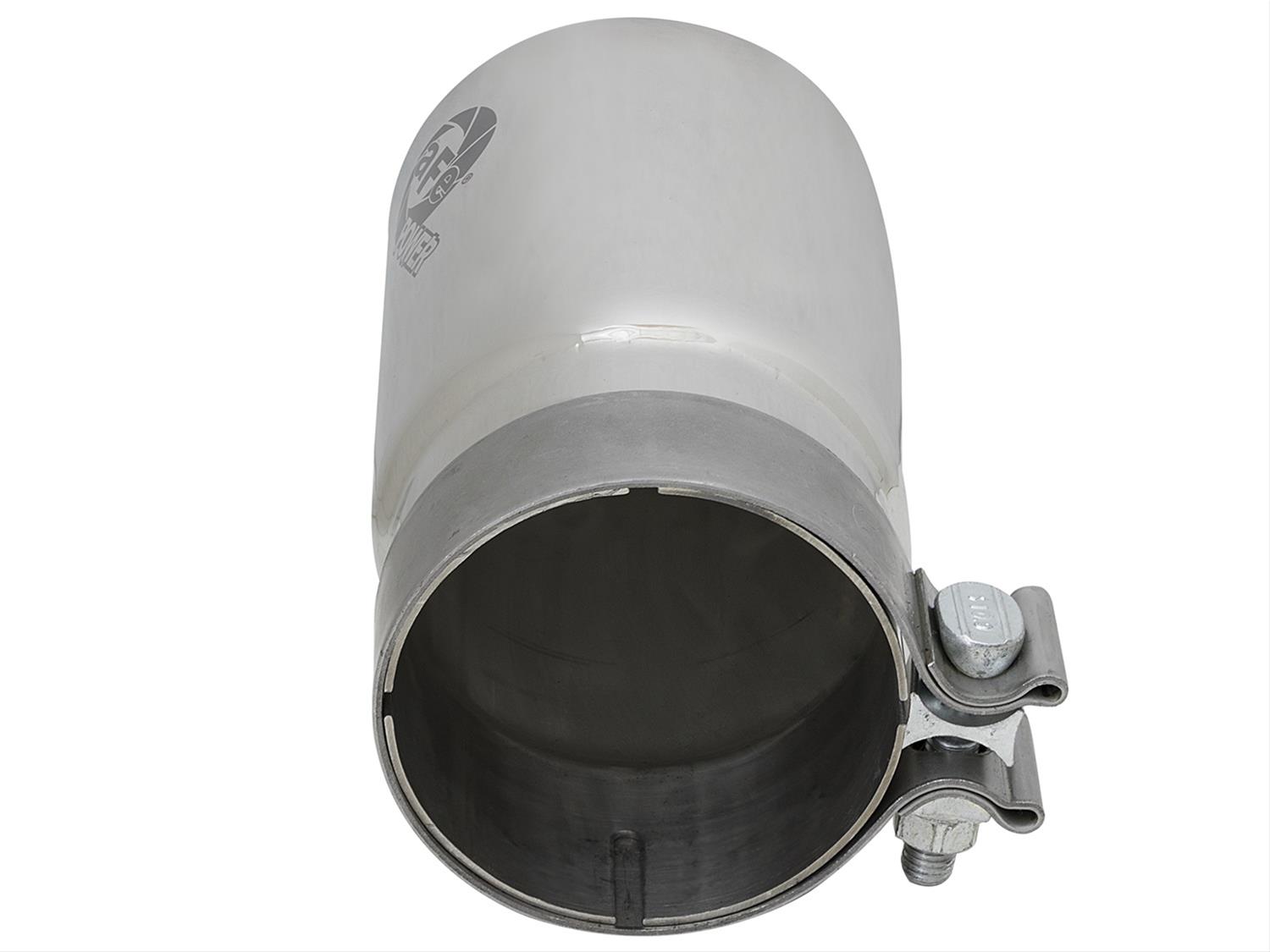 aFe Mach Force XP Round, Polished 3.50 Inch Exhaust Tip 49T35404-P07 Tip, XP, Clamp-on, Stainless, Polished, in. Inlet Diameter, 4.00 in. Outlet, 7.00 in. Length, Each thumbnail 3