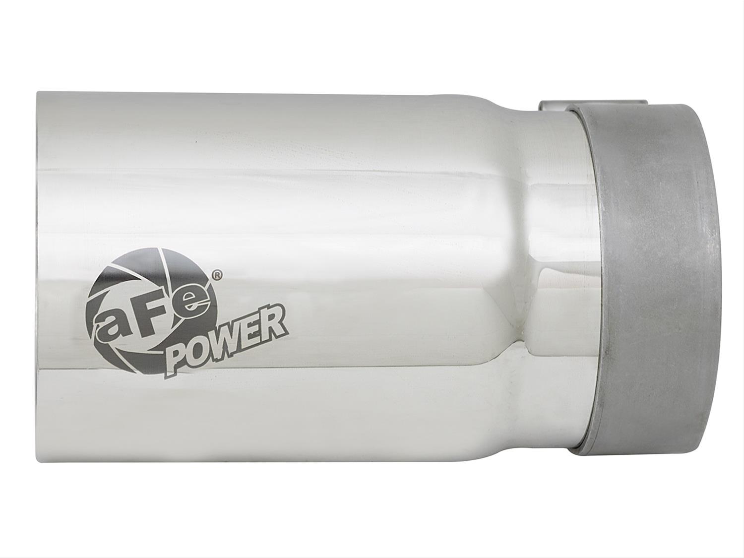 aFe Mach Force XP Round, Polished 3.50 Inch Exhaust Tip 49T35404-P07 Tip, XP, Clamp-on, Stainless, Polished, in. Inlet Diameter, 4.00 in. Outlet, 7.00 in. Length, Each thumbnail 2