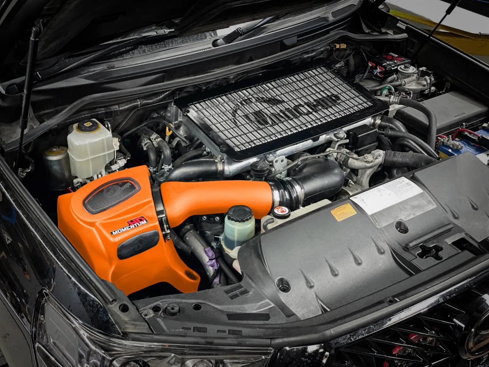 AFE Power Air Intake Kits 50-70026DN Momentum HD Cold System Orange w/ Pro DRY S Filter Toyota Land Cruiser (J200) 08-21 V8-4.5L (td) thumbnail 2