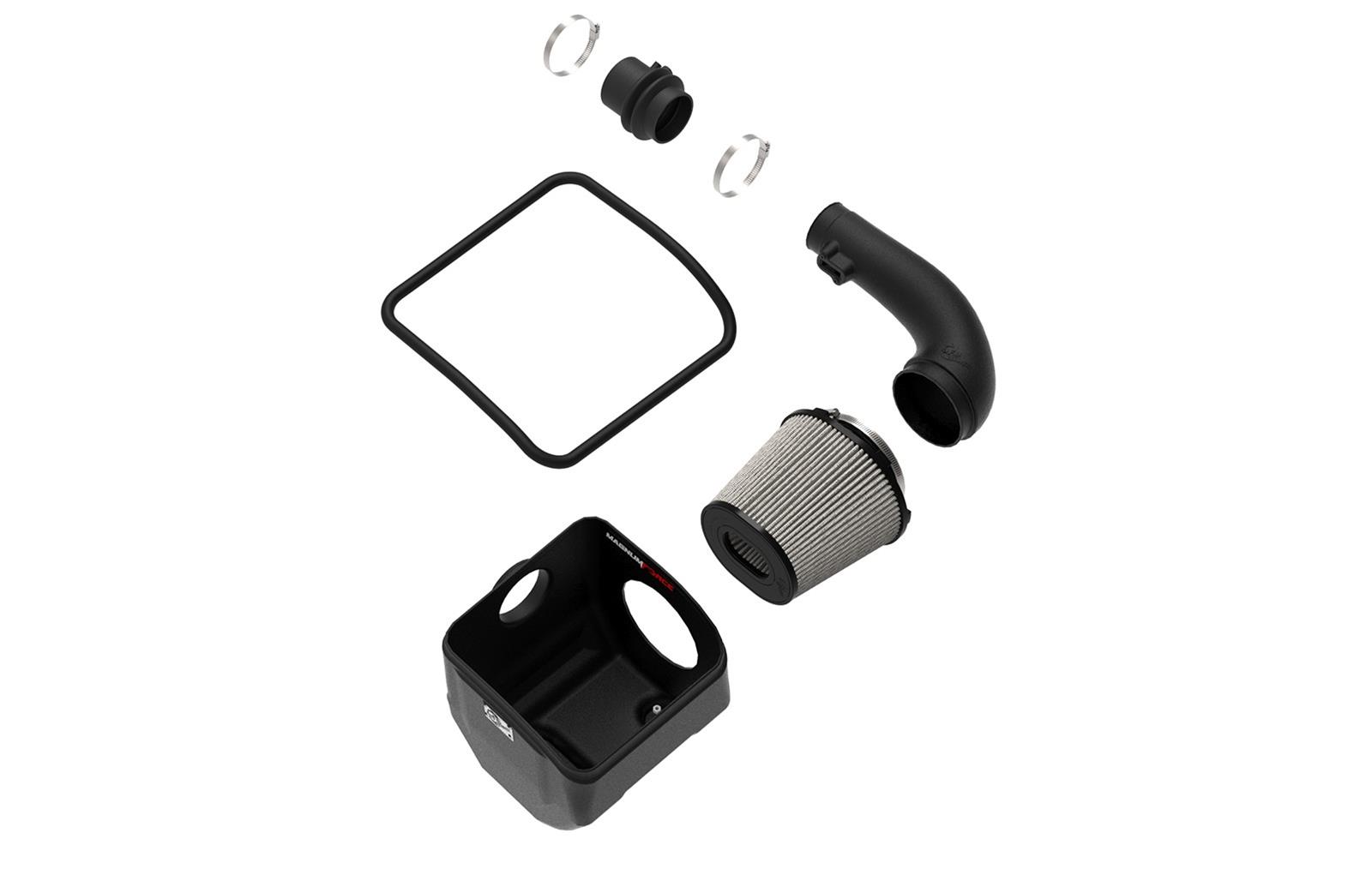 aFe Magnum Force Stage 2 Pro Dry S Air Intake Systems 54-13013D-1 Kit, 2, S, Synthetic Filter, Black Tube, Nissan, Kit thumbnail 2