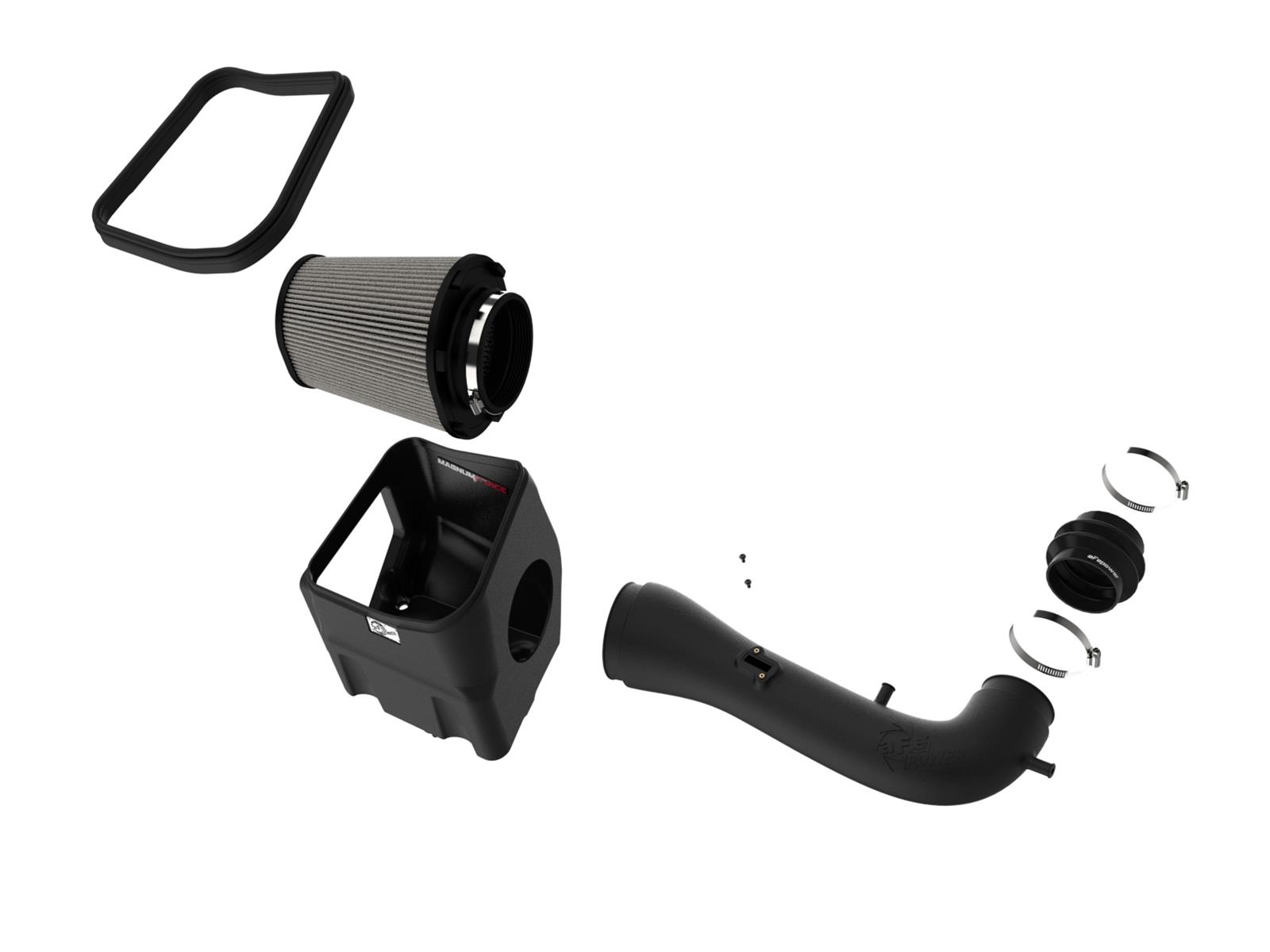 aFe Magnum Force Stage 2 Pro Dry S Air Intake Systems for 2014-2018 SIERRA 1500, SILVERADO 1500 - 54-13060D Kit, S, Polyethylene Tube, Black, Synthetic Filter, Gray, Chevy, GMC, 5.3L, 6.2L, Kit thumbnail 3