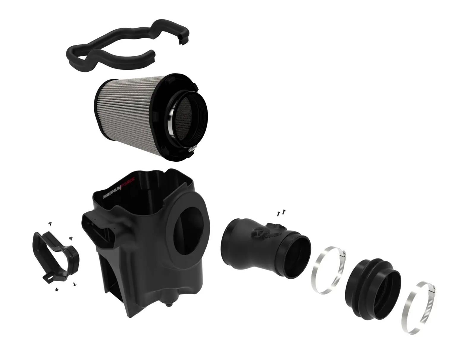 aFe Magnum Force Stage 2 Pro Dry S Air Intake Systems for 2020-2025 F-250 SUPER DUTY, F-350 2020-2024 F-450 DUTY - 54-13070D Engine Cold Intake, FORCE Stage-2 Cold System w/ DRY S, Ford, Diesel V8-6.7L, thumbnail 5