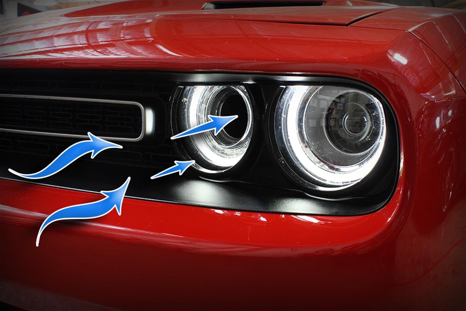 AFE Power 54-72203-S aFe Dodge Challenger Dynamic Air Scoops