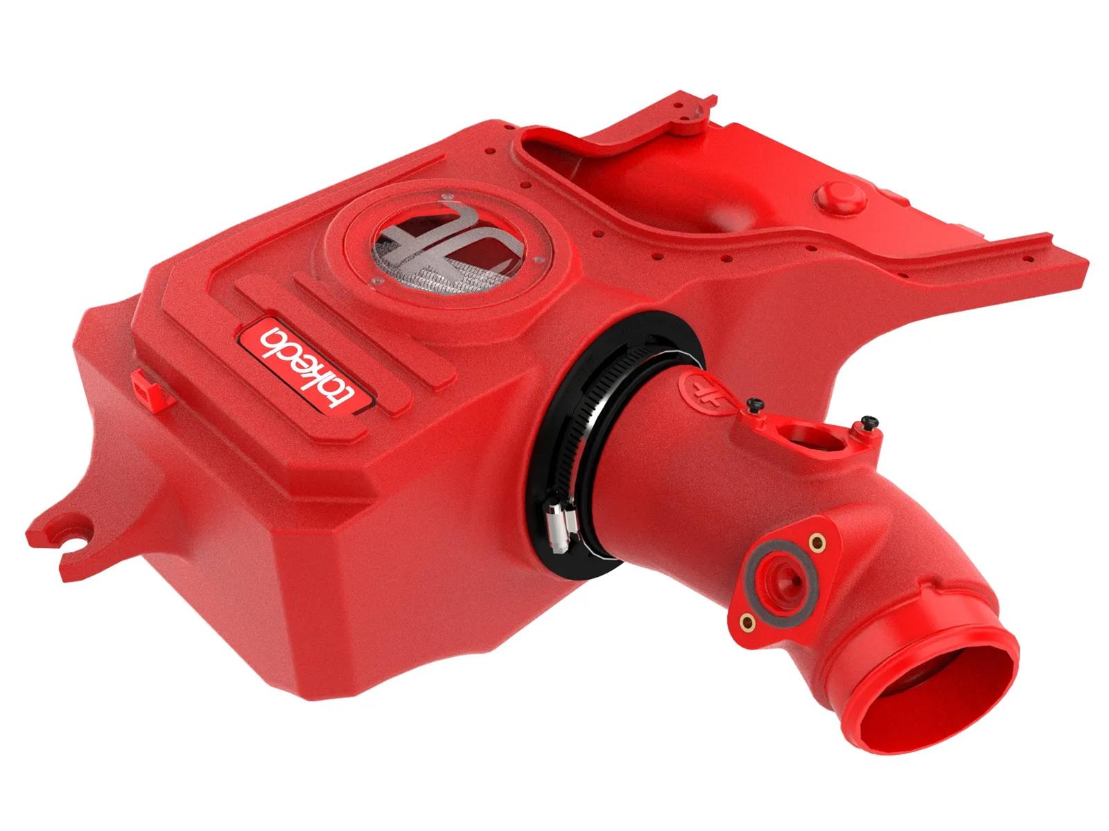 aFe 23-26 Honda Civic Type R Takeda Momentum Red Edition Cold Air Intake System w/ Pro DRY S Filter thumbnail 3